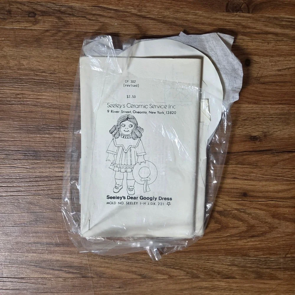 Vintage Seeley's Dear Googly Dress Doll Pattern CP 302 Mold 1-H J.D.K. 221 Craft